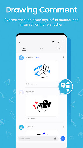 PENUP – Drawing-sharing SNS screenshot