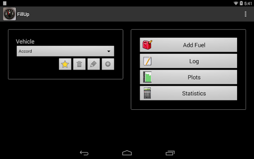 FillUp - Gas Mileage Log screenshot
