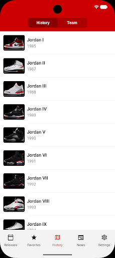 J23 - Jordan Release Dates screenshot