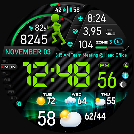 PER23 Digital Watch Face screenshot