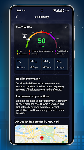 9Weather: Weather forecast screenshot