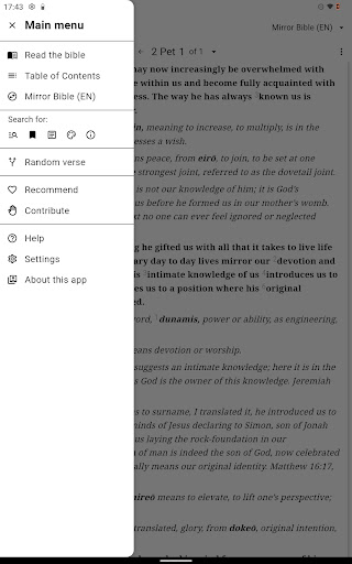 Mirror Study Bible screenshot