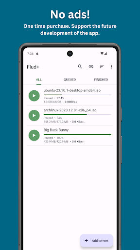 Flud+ screenshot
