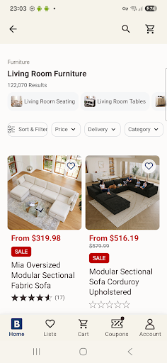 Bed Bath & Beyond screenshot
