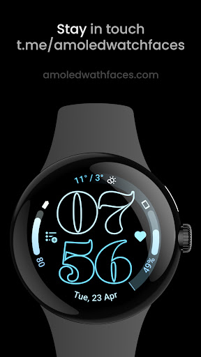 Outlined Watch Face screenshot