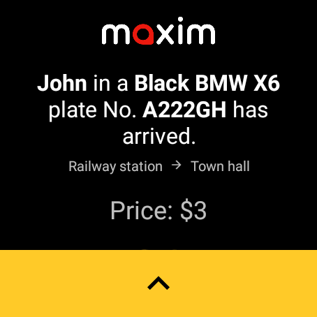 maxim — order a taxi & food screenshot
