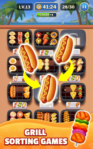 Grill Match - Food Sort Puzzle screenshot