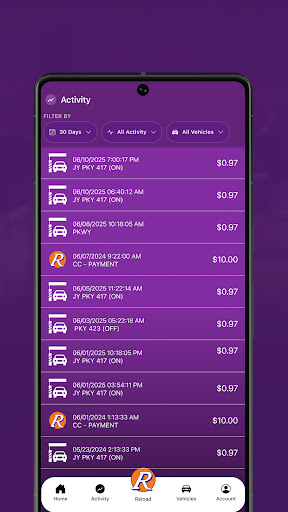E-PASS Toll App screenshot