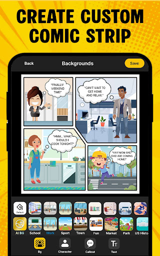 Cartoon Comic Strip Maker screenshot