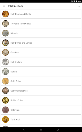 PCGS CoinFacts - U.S. Coin Val screenshot