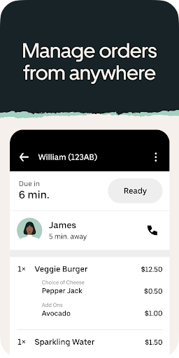 Uber Eats Order Manager screenshot