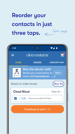 1800 Contacts - Lens Store screenshot