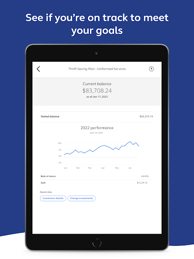 Thrift Savings Plan screenshot