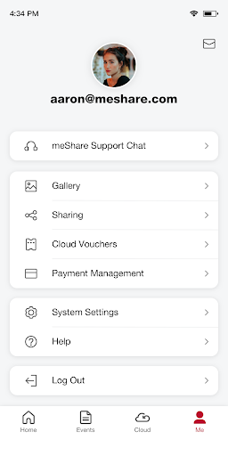 meShare screenshot