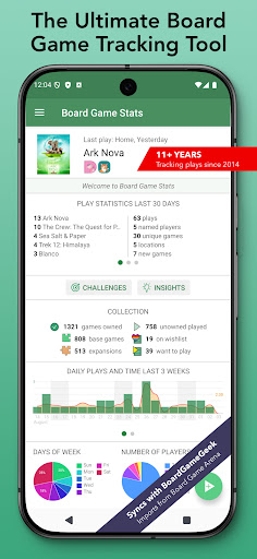Board Game Stats screenshot