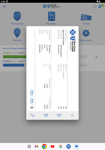 BCBSM screenshot
