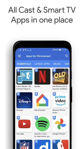 Apps for Chromecast & TV screenshot