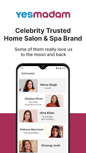 YesMadam Salon & Spa at Home screenshot