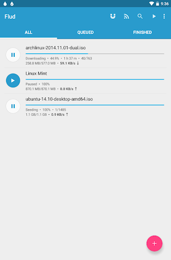 Flud+ screenshot