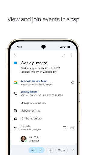 Google Calendar screenshot