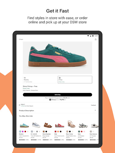 DSW Designer Shoe Warehouse screenshot