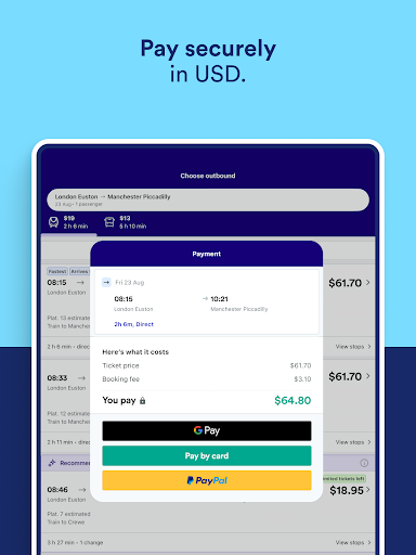 Trainline: Train travel Europe screenshot