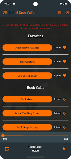 Whitetail Deer Calls Pro screenshot