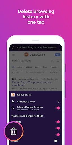 Firefox Focus: No Fuss Browser screenshot