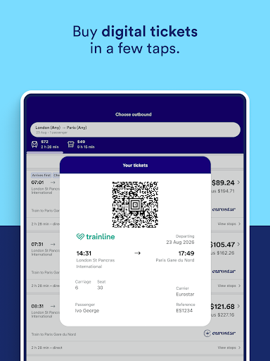 Trainline: Train travel Europe screenshot