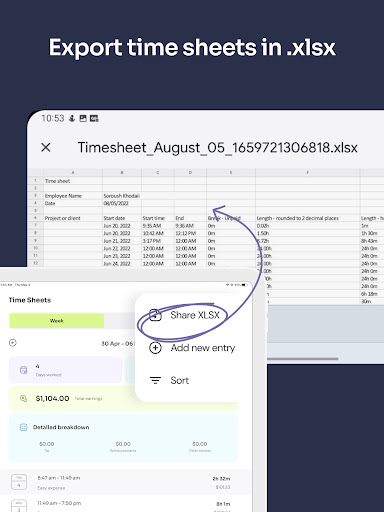 Time Clock: Easy Tracker screenshot