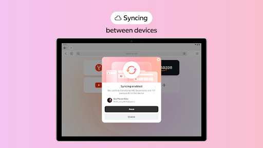 Yandex Browser with Alice AI screenshot