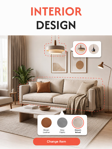 SnapHome: AI Interior Design screenshot