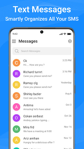 Messages: Text SMS screenshot