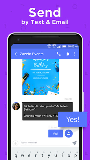 ZEvents Invite Maker Hobnob screenshot