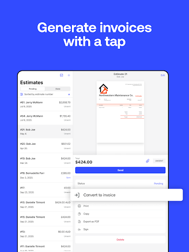 Invoice2go: Easy Invoice Maker screenshot