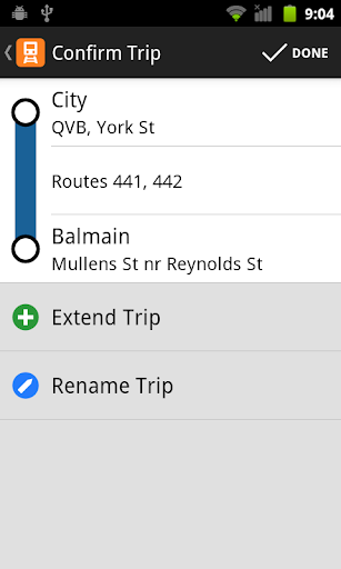 TripView screenshot
