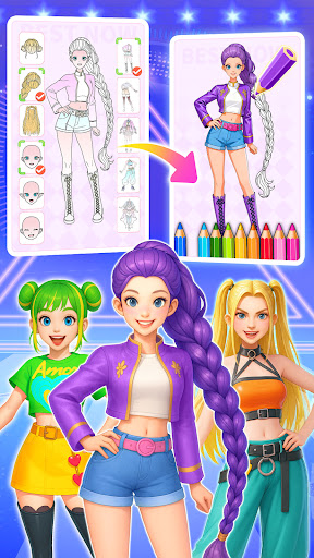 Princess Game Fantasy Coloring screenshot