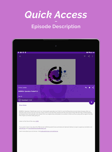 Podcast Player screenshot