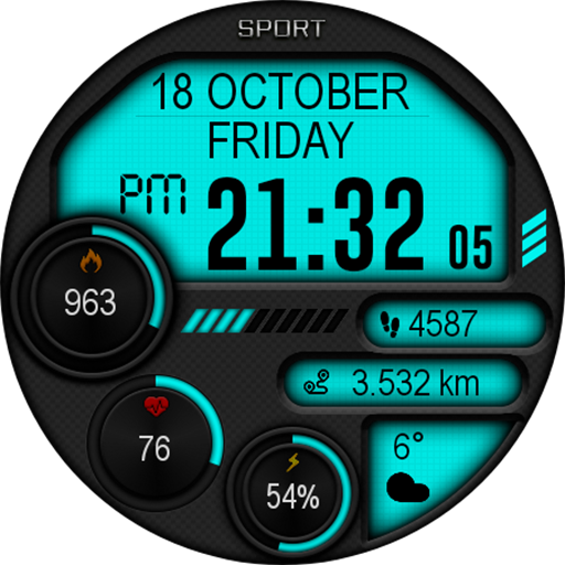 Digital Iwasa Watch Face screenshot