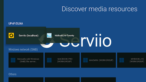 Vimu Media Player for TV screenshot