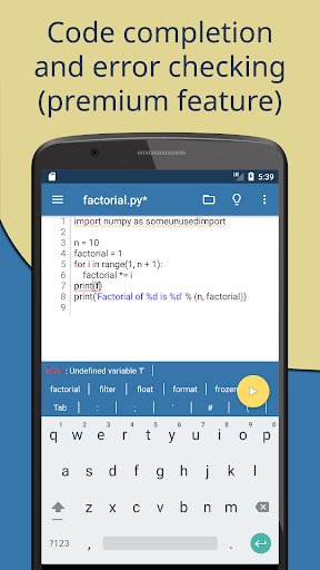 Pydroid 3 - IDE for Python 3 screenshot