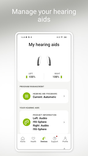 myPhonak screenshot