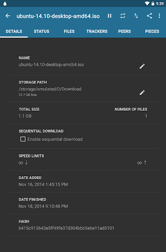 Flud+ screenshot