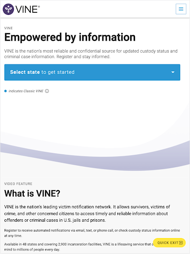 VINELink screenshot
