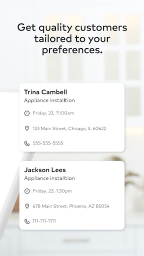 Thumbtack for Professionals screenshot