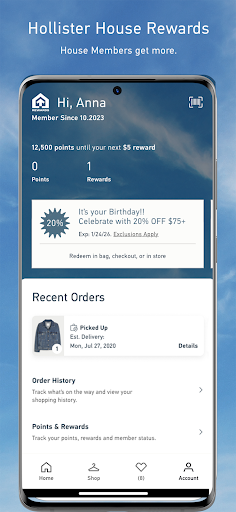 Hollister Co. screenshot