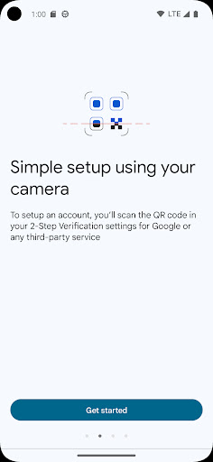 Google Authenticator screenshot