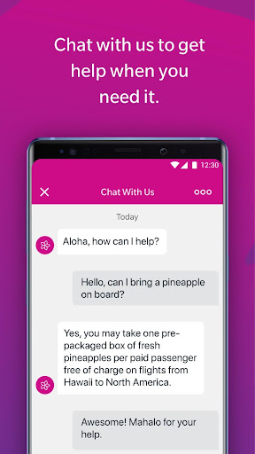 Hawaiian Airlines screenshot