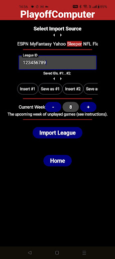 PlayoffComputer screenshot