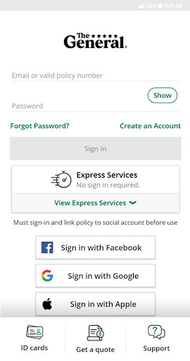 The General Insurance® App screenshot
